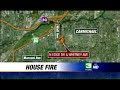 Fire Rips Through Carmichael House