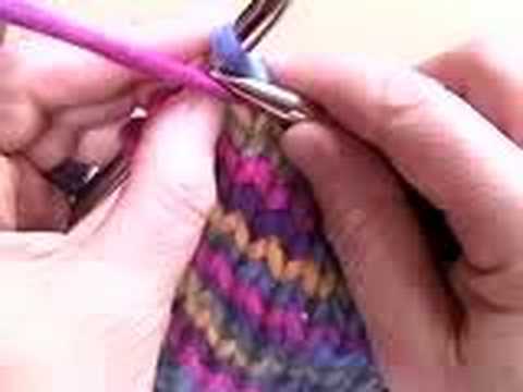 how to turn knitting needles