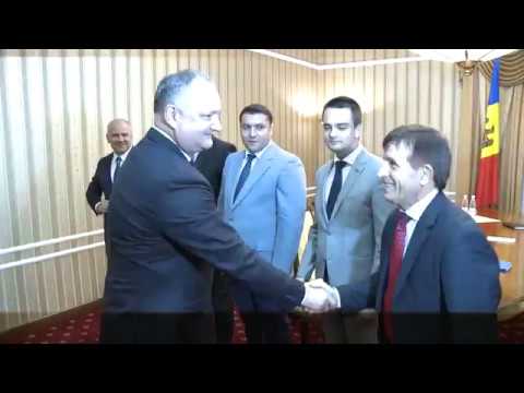 Игорь Додон провел встречу с делегацией Европейской ассоциации университетского спорта