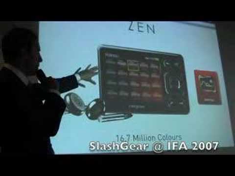 IFA 2007 Creative launch new ZEN PMP (video) YouTube Preview Image