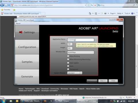 Introduction to the Adobe AIR Launchpad
