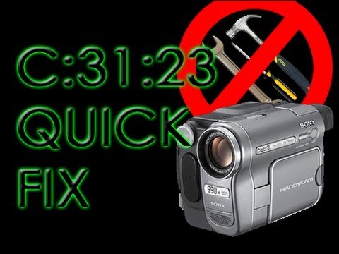 Sony Camcorder C:31:23 cassette error fixed quickly