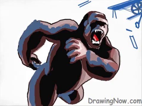 how to draw king kong