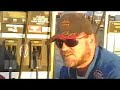 Chuck \"Mr Neato\" Gay filling up fuel for his hot rod Chuck \"Mr Neato\" Gay filling up fuel for his hot rod