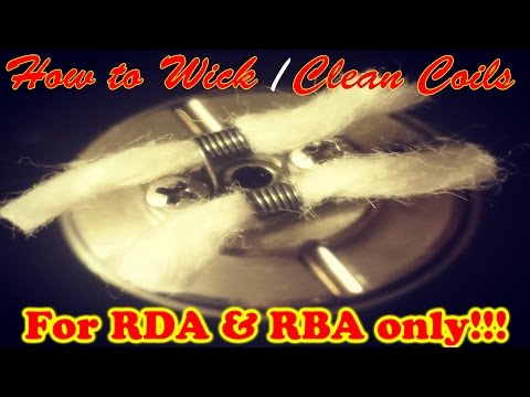how to properly wick on rda