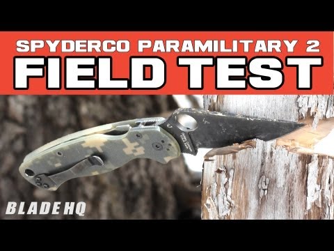Spyderco Paramilitary 2 Knife Earth Brown G10 S35-VN (Satin) C81GPBN2