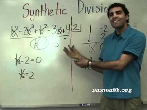 how to perform synthetic division