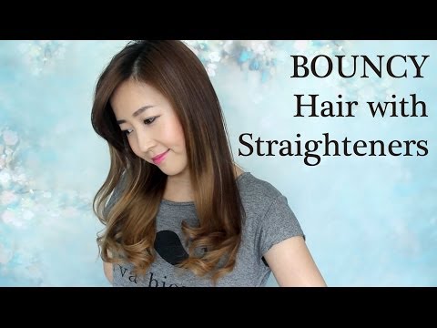 BOUNCY Hair With Straighteners