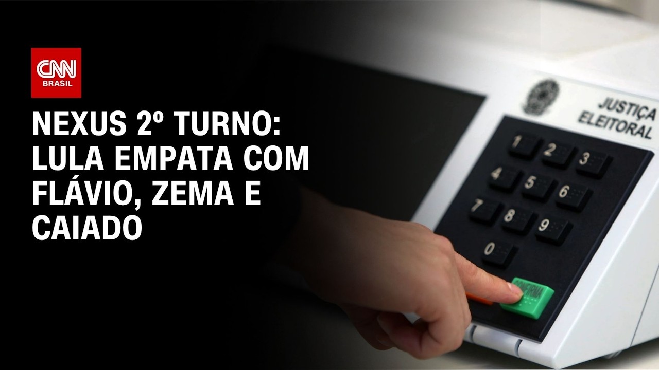 Nexus: no 2º turno, Lula tem empate técnico com Flávio, Zema e Caiado | LIVE CNN