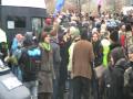 Politi Tank Pushes Crowd.AVI