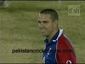 KP bowls one thats turning back in but it hits younis way outside off stump...take a look and listen at Pietersons appeal