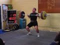 160kg clean and jerk attempt