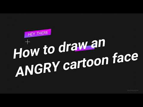 video-linktoworks-How to draw an angry cartoon face
