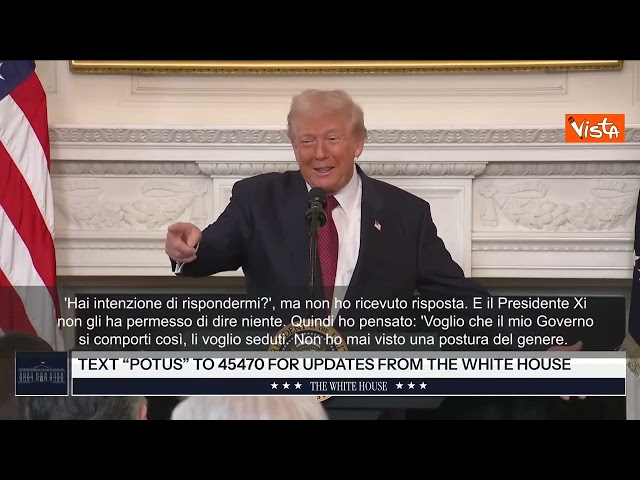 Trump a Jd Vance: Vorrei staff Xi, erano spaventatissimi da Presidente. Perché tu non sei così?