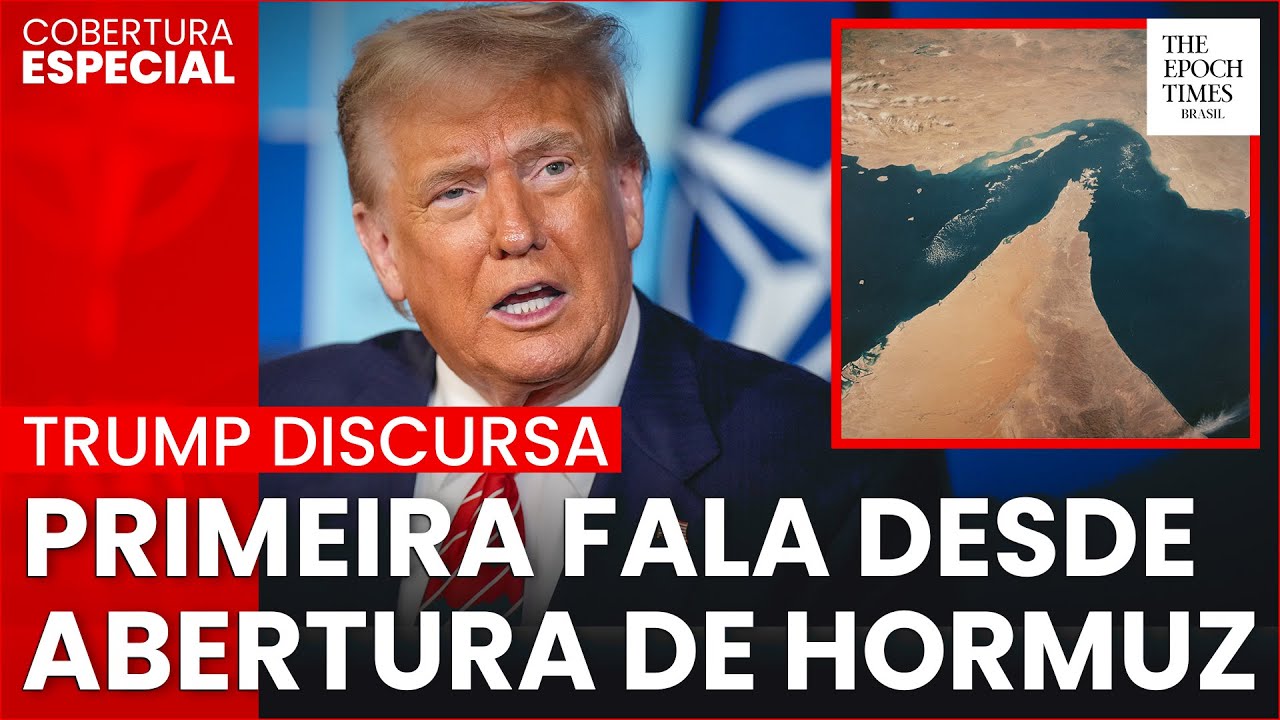 🔴 AGORA: Trump discursa, 1ª vez desde abertura de Hormuz | Tradução simultânea | Cobertura especial
