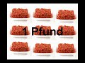 Fein gehacktes, grob entsehntes Hackfleisch