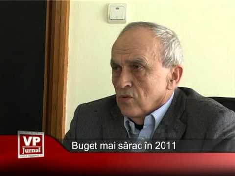 Buget mai sărac în 2011