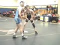 John Oschmann (Hauppauge) tf. Nick Maccharullo (Newburgh)Oschmann is the 2005 D1 96 lb NYS Champion.  The only time he qualified for the state meet in his career.