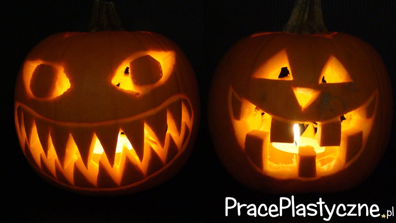 Lampion z dyni na Halloween