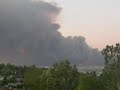 First hour of Sanitago Canyon FIRE: Oct 21, 6PM