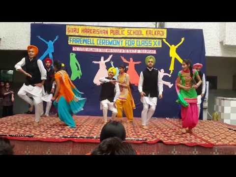 Farewell Bhangra Guru Harkrishan Public School KalKa Ji New Delhi 2014