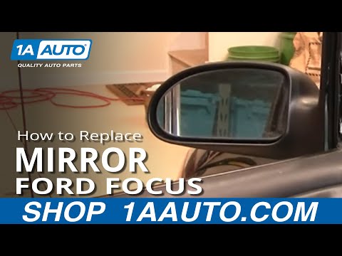 How to Install Repair Replace Fix Broken Side Rear View Mirror Ford Focus 00-04 1AAuto.com