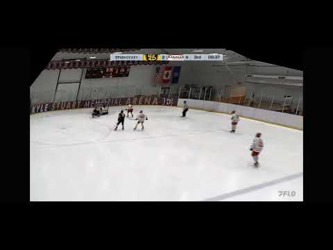 Liam #6 (Black) scores a  short handed goal against OHA (Penticton) U17 Prep after creating a breakaway for his teammate.  October 9/23 at Edge