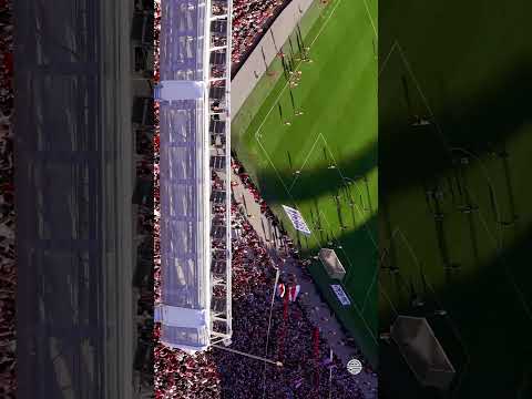  El #gol de #Driussi desde el cielo del #MâsMonumental | #VamosRiver #Superclasico #RiverPlate