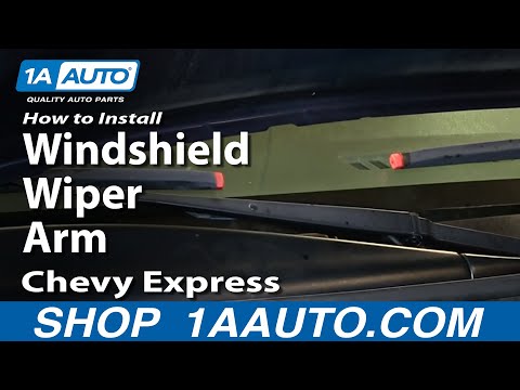 How To Install Replace Windshield Wiper Arm 1996-2013 Chevy Express GMC Savana