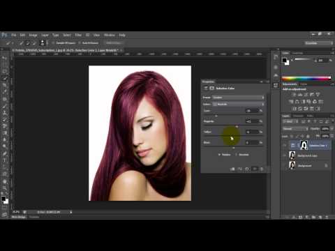 how to dye hair in photoshop cs6