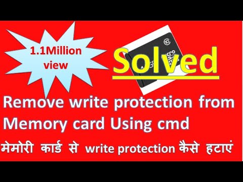 how to get rid of write protection on a micro sd