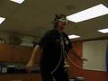 Science teacher rapping