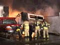 POLICE IMPOUND LOT ON FIRE-LYNWOOD,IL