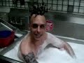 burger king employee takes bath in kitchen sink