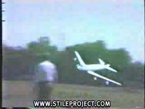 747, and crashes straight into unlucky guy! Ouch!