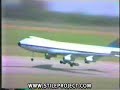 Model 747 crashes straight into unlucky guy! Ouch!