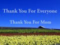 Is there anyone who has missed the chance to tell Thank You?