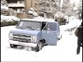 An SUV Slides In Snow An SUV Slides In Snow