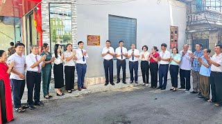 Phường Vàng Danh gắn biển các công trình chào mừng 60 năm thành lập tỉnh Quảng Ninh