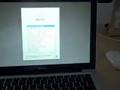 First Bootup of New Aluminum Macbook