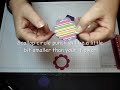 Slit punch flower & \"Z\" fold Card with Dawn