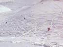 Per Olaf and Anders skiing towards Parsenn Hutte