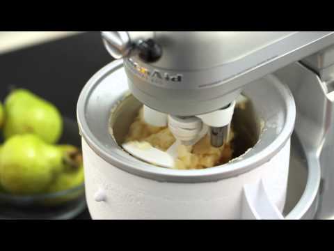 how to attach ice cream maker to kitchenaid