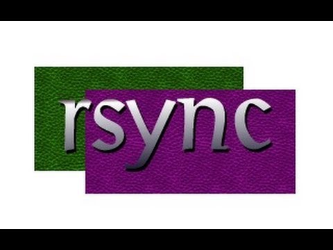 how to use rsync to sync two folders