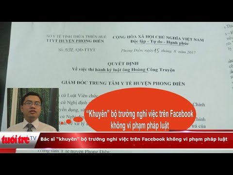 Báo Tuổi Trẻ - Ls Lâm trả lời vụ việc kỷ luật Bác sĩ khuyên Bộ Trưởng Bộ Y tế nghỉ việc