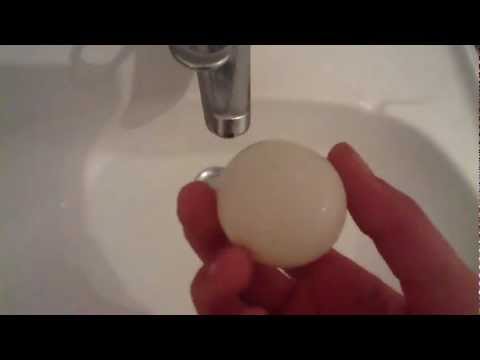 Tischtennisball reparieren / ausbeulen - so wirds gemacht