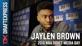 Jaylen Brown NBA Draft Media Day Interview