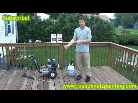 how to apply stain to a deck