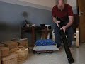 Janne Murevärn playing didgeridoo with turkish design (half moon and star)