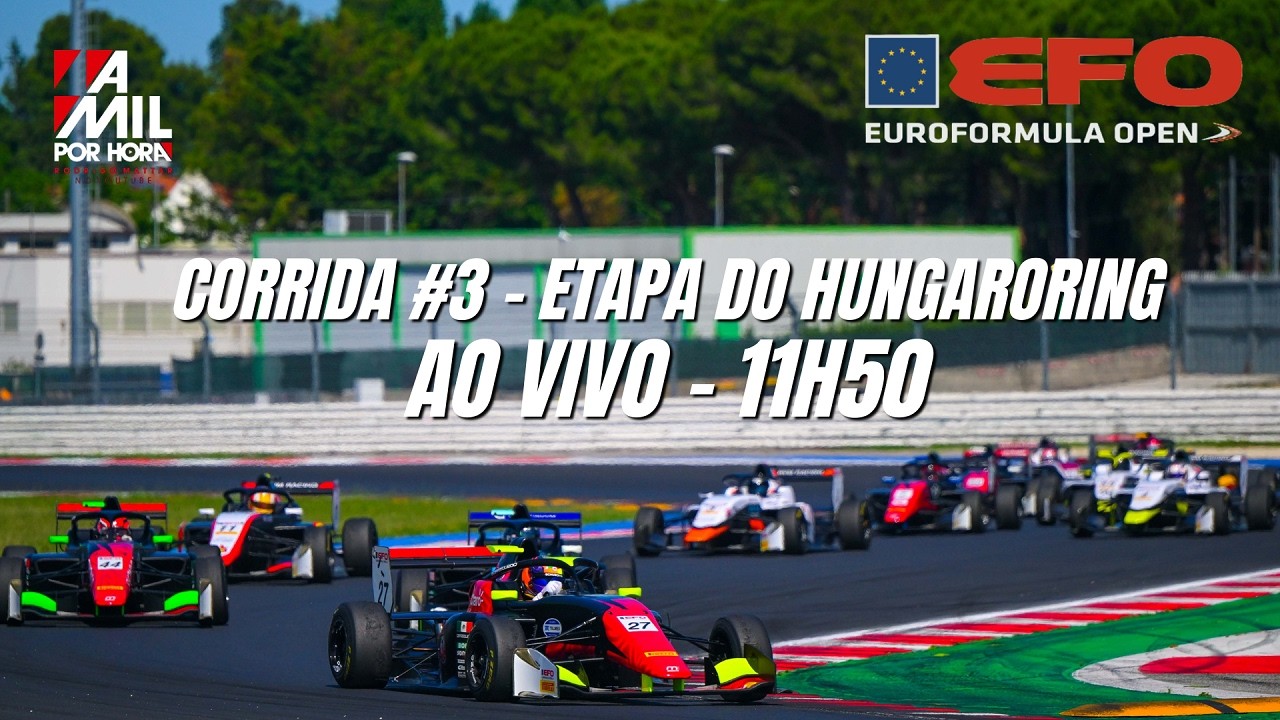 🟣EUROFORMULA OPEN 2026 | ETAPA DO HUNGARORING - 3ª CORRIDA | AO VIVO E COM IMAGENS